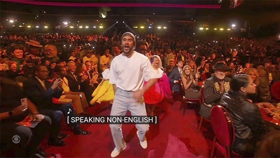 Bad Bunny 2023 Grammys Speaking in Non-English