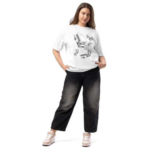 Bergenline Jitney Buses Oversized Heavyweight t-shirt - Image 6