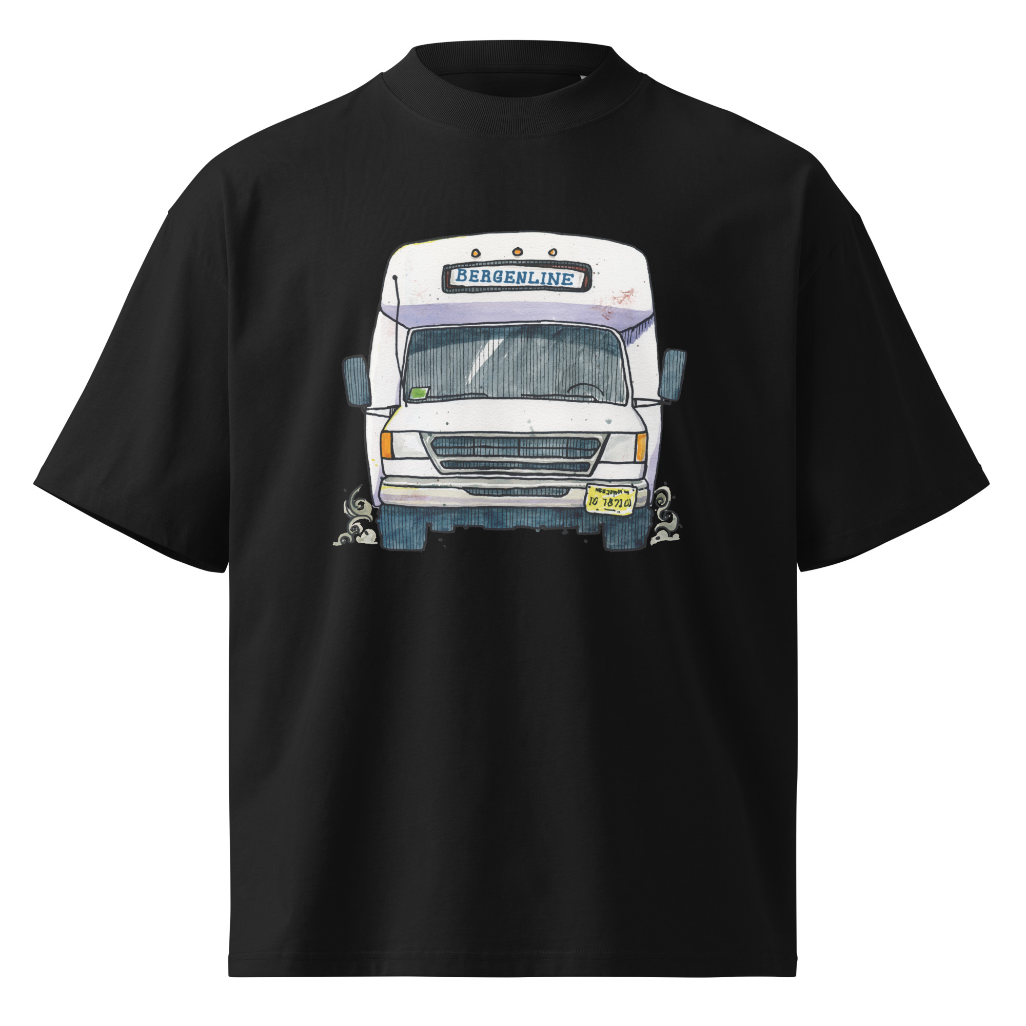 Bergenline Jitney Bus Oversized T-Shirt - Image 12